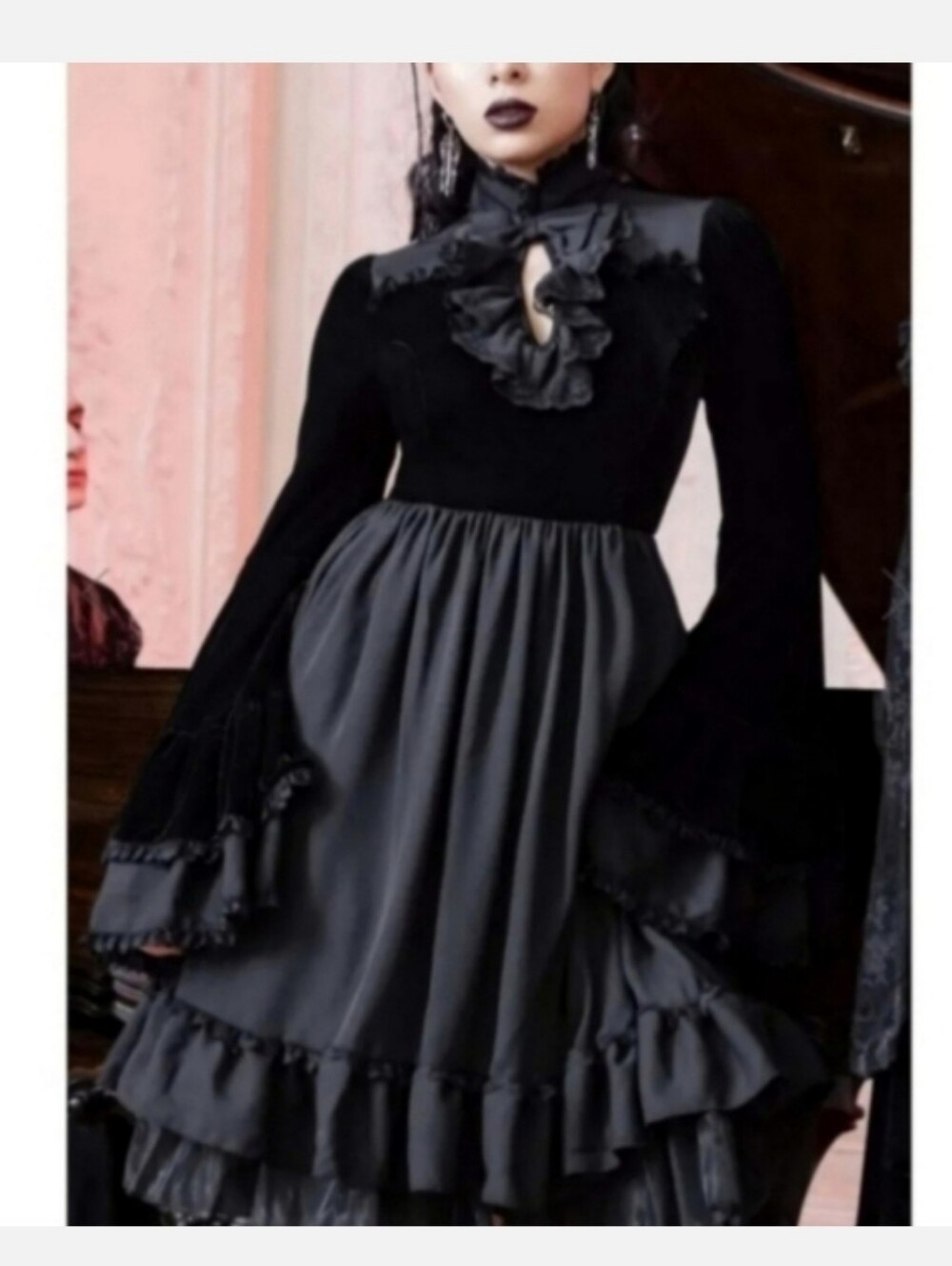 KILLSTAR LOST GIRL RUFFLE DRESS VAMPIRE GRUNGE